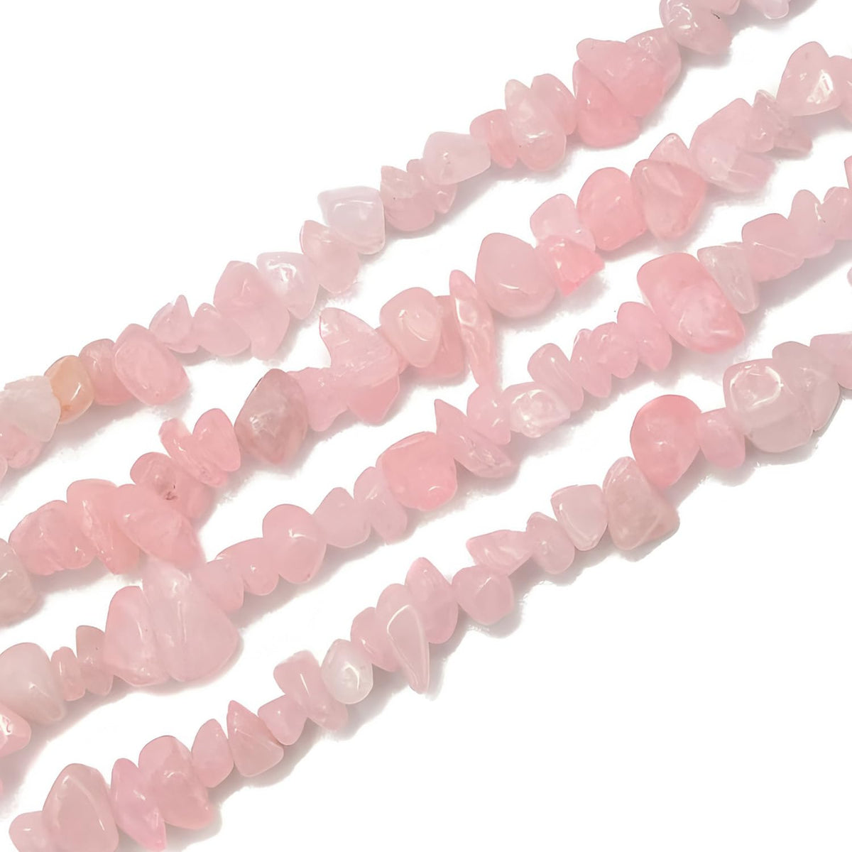 Natural Chip Stone Beads 450pcs Rose Quartz Chips 5-8mm Genuine Real Irregular Healing Crystal Rocks Hole Drilled DIY Loose Gemstone Beads for Jewelry Making Bracelet Earrings Necklace Crafting