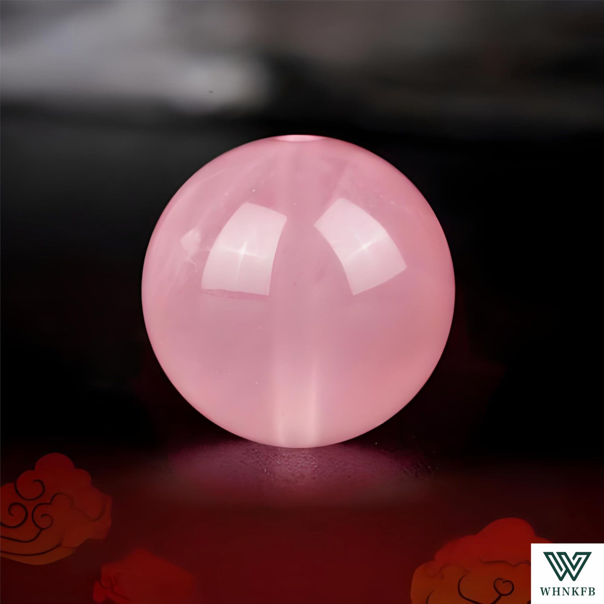 WHNKFB 8mm 50PCS Natural Full-Bodied Rose Quartz Round Beads, Opaque Loose Pink Crystal Beads for Jewelry Making Craft - 4mm 6mm 8mm 10mm Options with Free Elastic Cord