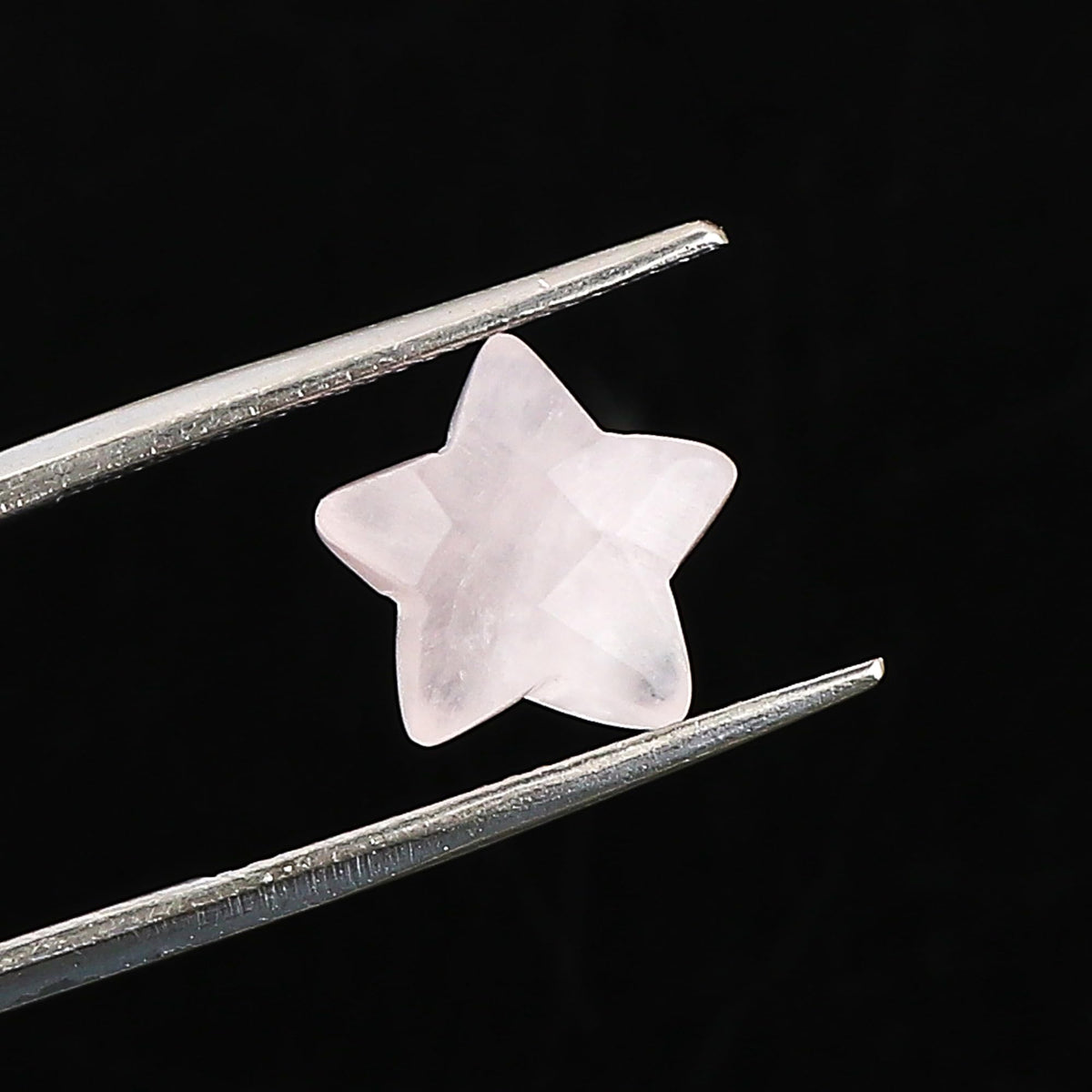 CRYSTALINES 5pcs, Wholesale Natural Rose Quartz Gemstones, Bulk Star Shape Stones, Assorted Loose Supply, DIY Craft-Jewelry Making, Chakra Healing Crystals, Gem Collection, 8-12mm