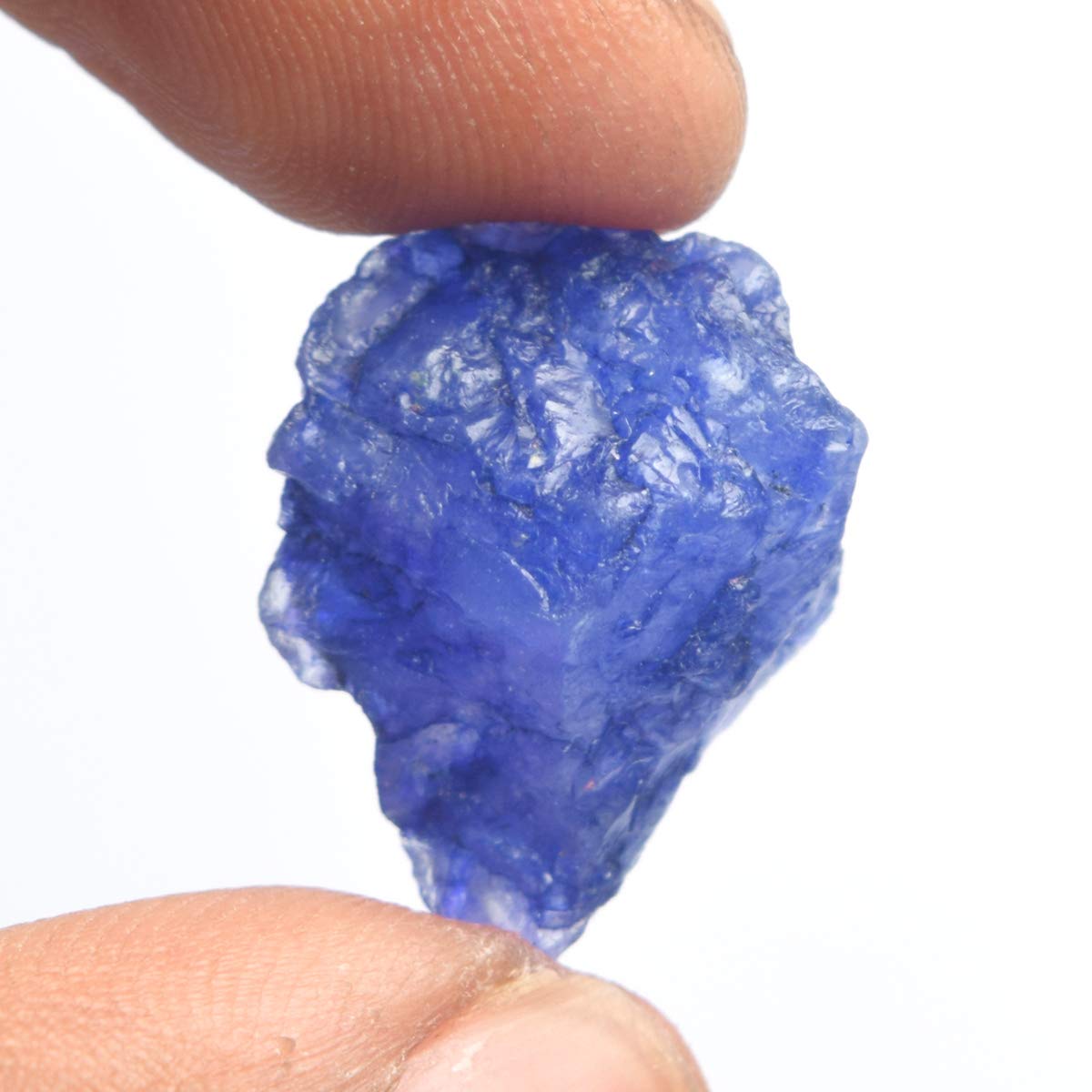 GEMHUB Rough Natural Sapphire 15.00 Ct Rare Raw Blue Loose Gemstone for Jewelry Making