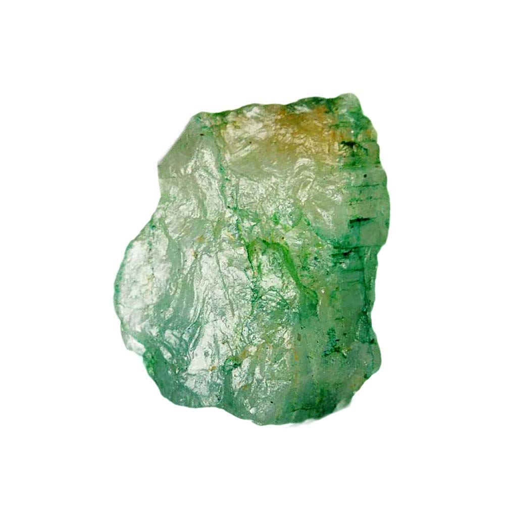 Untreated Raw Rough Emerald 33.05 Ct. Certified Uncut Healing Crystal Natural Green Emerald Gem