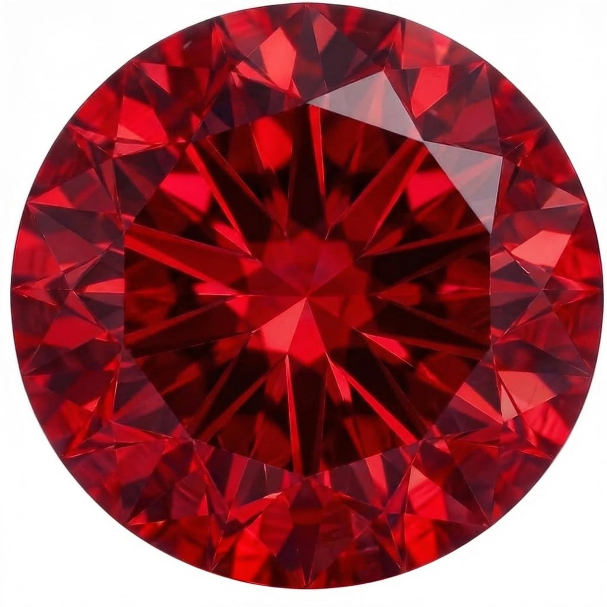 AGL Certified Lab Grown Ruby, Brilliant Cut Loose Stone, for Fine Jewelry Making, 1.0 Carat (6mm)
