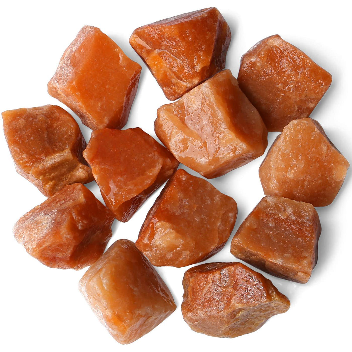 QINJIEJIE 0.9Lbs Red Aventurine Raw Crystals Natural Stones Bulk Large 1" Rough Rocks Wholesale Reiki Gemstones Fountain Rocks for Tumbling Cabbing Polishing Wire Wrapping Wicca Decor