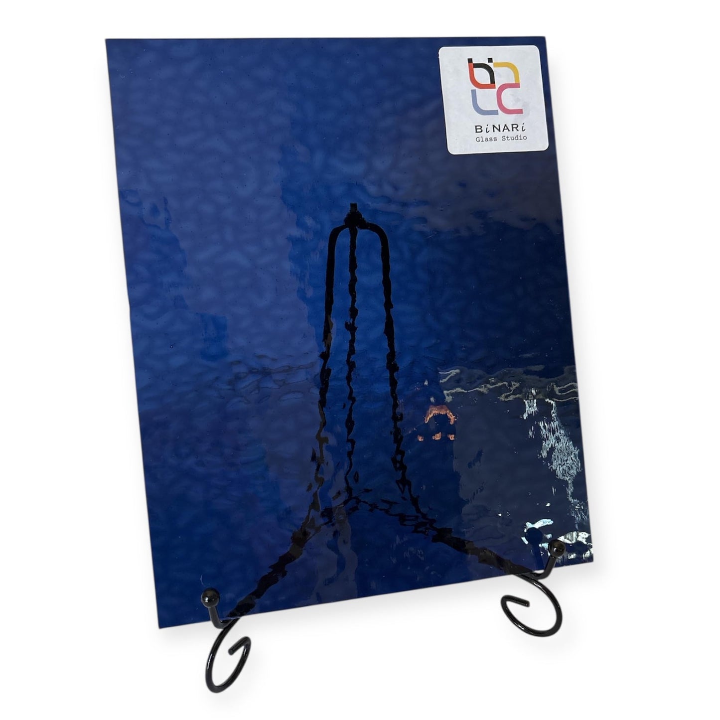 Wissmach Stained Glass Sheet : Midnight Blue English Muffle (8"x12"-1 Sheet) | Curated by BiNARi Glass