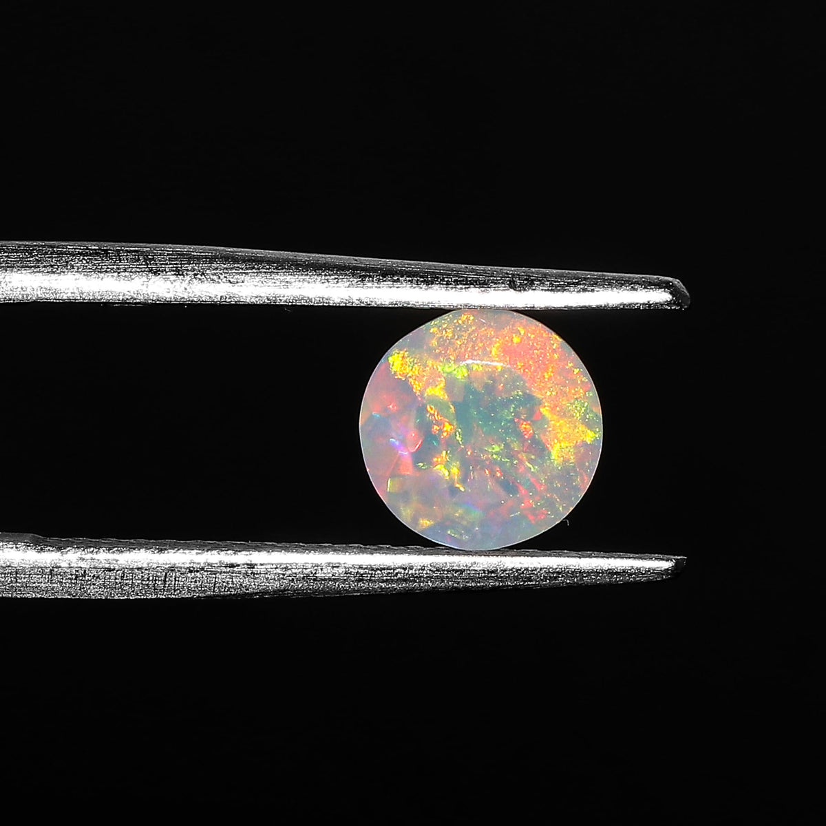 2 Pcs,7X7 MM, YASHEE Natural Ethiopian Opal,Briliant Cut, Round, Shape, Jewelry Making Supply, Chakra Energy Healing Gemstone, Real Crystal, Birthstone, Wholesale deal