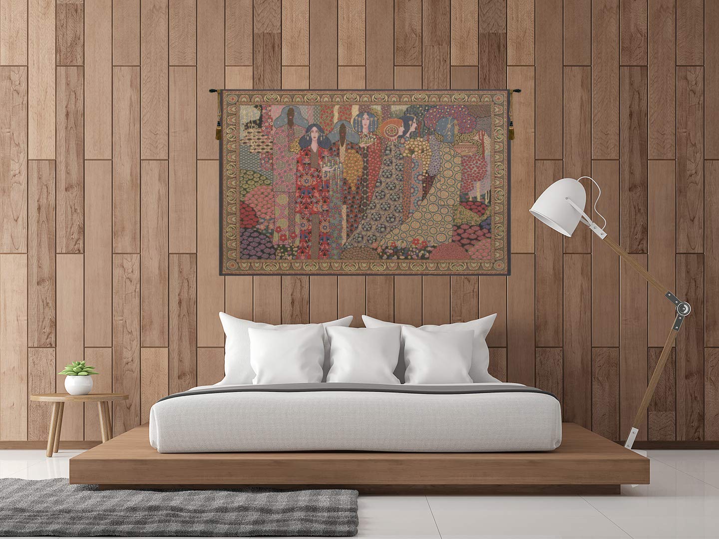 Charlotte Home Furnishings Inc. Aladin Italian Tapestry Wall Hanging 26 X 41 Inch Viscose Cotton And Polyester Blend Wall Art Perfect for Home Decor And Wall Decor By Vittorio Zecchin