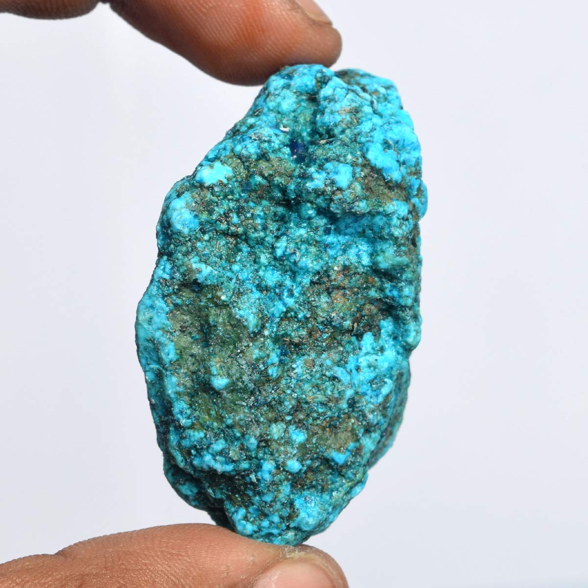 GEMHUB A Grade Natural Raw Rough Blue Turquoise 234.50 Ct Healing Crystal Rough Turquoise Stone for Cabbing