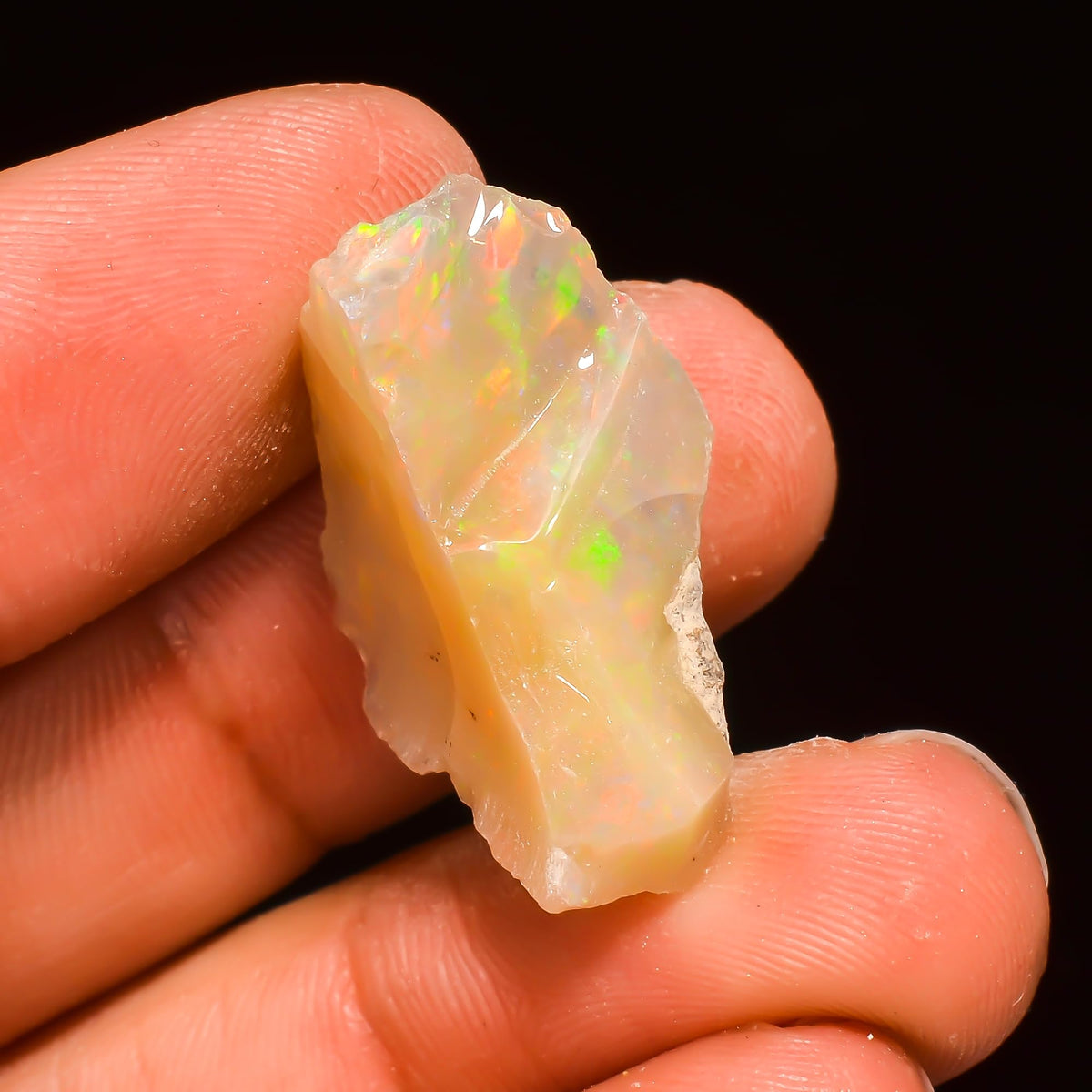 14.5+ Carat, YASHEE Natural Raw Ethiopian Opal Gemstone, Real Rough Crystals, Chakra Healing, Wholesale Lot, Wire Wrapping, Rock Stone, Birthstone, Crafts & DIY, AA+ Quality For Jewelry Making