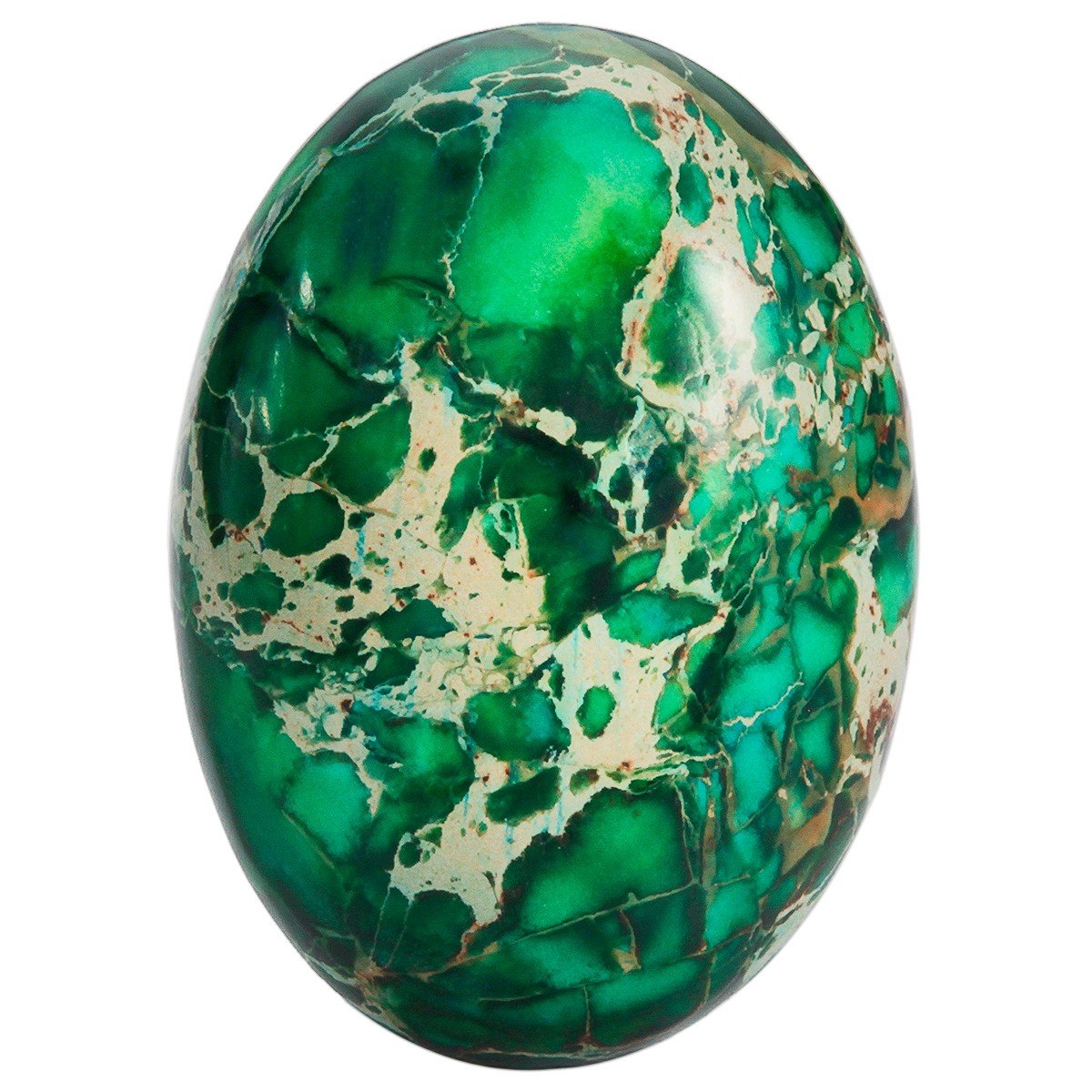 rockcloud 18x25mm Oval Cabochon Flatback Semi-precious Stones Sea Sediment Jasper for Jewelry Making Pack of 5