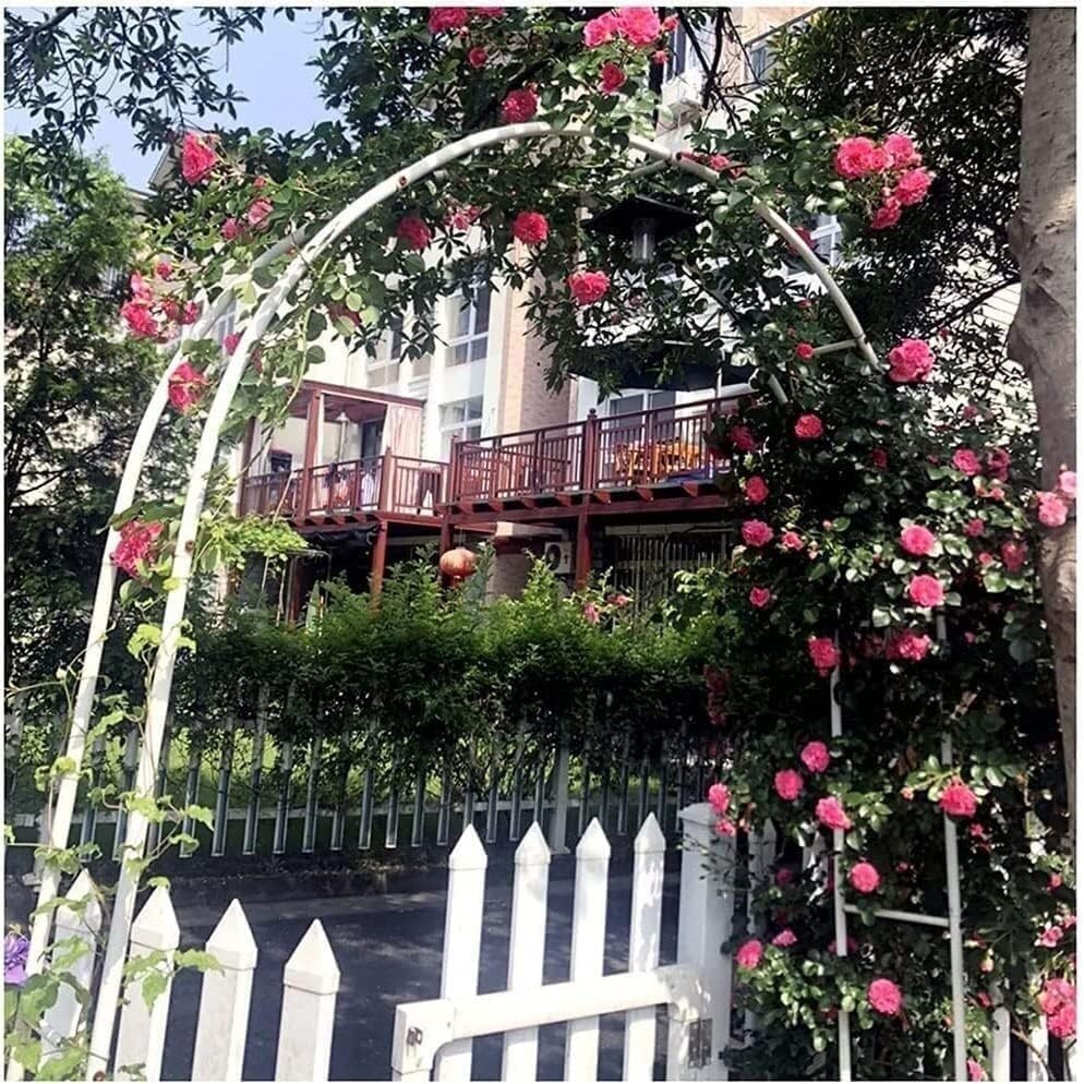 Metal Wedding Garden Arch Background Frame for Indoor and Outdoor Party Decorations (Black W1.4M*H2.3meters)