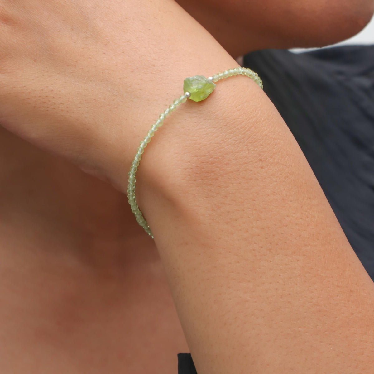Gempires Natural Pyrite Beaded Bracelet with Raw Pyrite Stone Jewelry Birthstone Gemstone Gifts For Women Silver Plated 8 Inch Handmade Everyday Wear Jewelry Gifts For Her