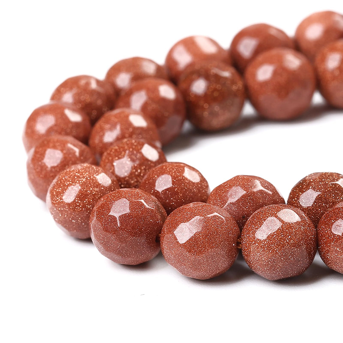 32pcs 12mm Natural Gold Sandstone Beads Faceted Stone Energy Healing Beads for Jewelry MakingDIY Bracelet Necklace Accessories 15" (12mm, Faceted Gold Sandstone)