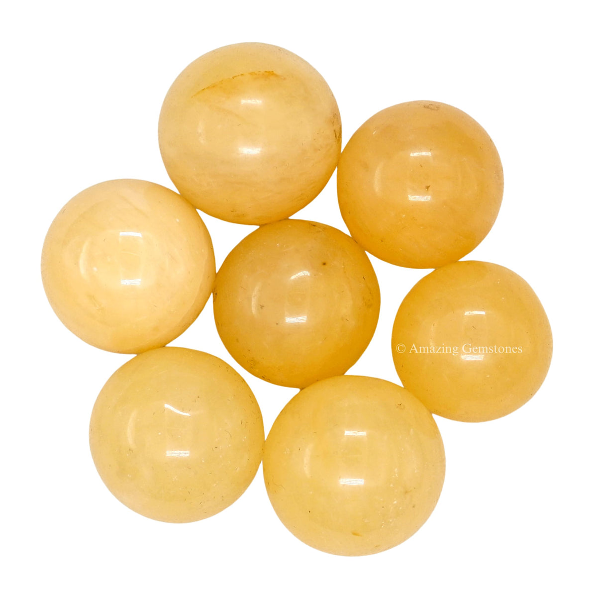Amazing Gemstone Yellow Aventurine Crystal Ball - 1 Inches Crystal Sphere Meditation Balls for Witchcraft and Decorative Balls - Crystals and Healing Stones Beginners Gift (Pack of 1)