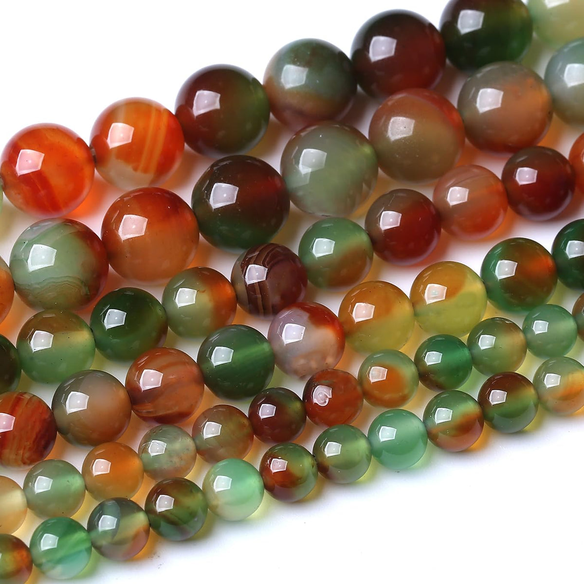 60PCS 6MM Natural Peacock Agate Stone Beads Energy Healing Beads for DIY Jewelry Bracelet Necklace Making for Jewelry Making15Inch