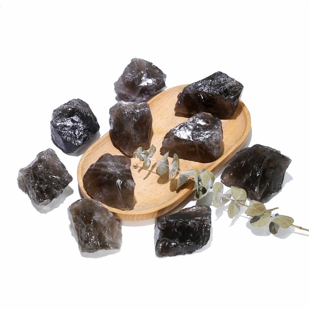 Nvzi Raw Smoky Quartz Crystals Bulk, Real Gemstones and Crystals, Rocks and Minerals, Healing Crystals, Quartz Crystals and Healing Stones, Cuarzos Originales De Energia Y Piedras(1LB)