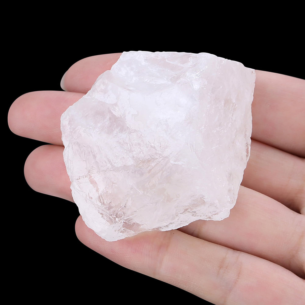 XIANNVXI Clear Quartz 1.8-2.2" Large Raw Crystals and Healing Stones Natural Rough Crystal Rocks for Decor Gifts Tumbling Cabbing Polishing Fountain Rocks 1PCS