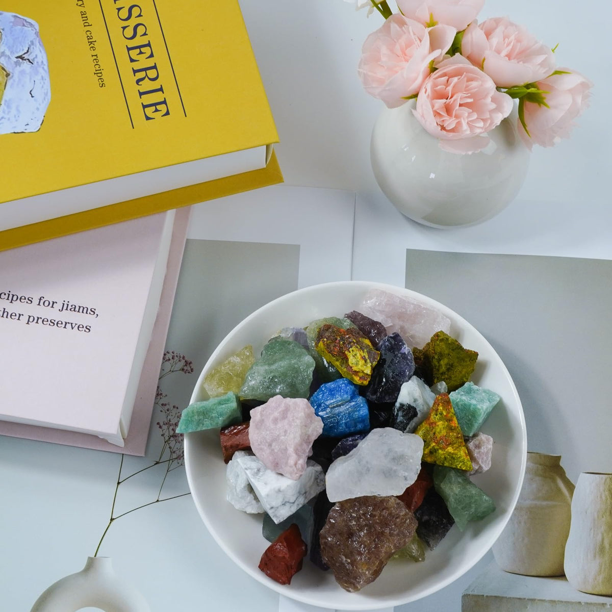 Raw Crystals, Large 1.2-2.0" Healing Crystal Natural Rough Stones for Intuition,Chakra,Meditation,Decoration,Polishing,Energy Work (Tiger's Eye, 3.5oz-0.8-1.2"raw Crystals)