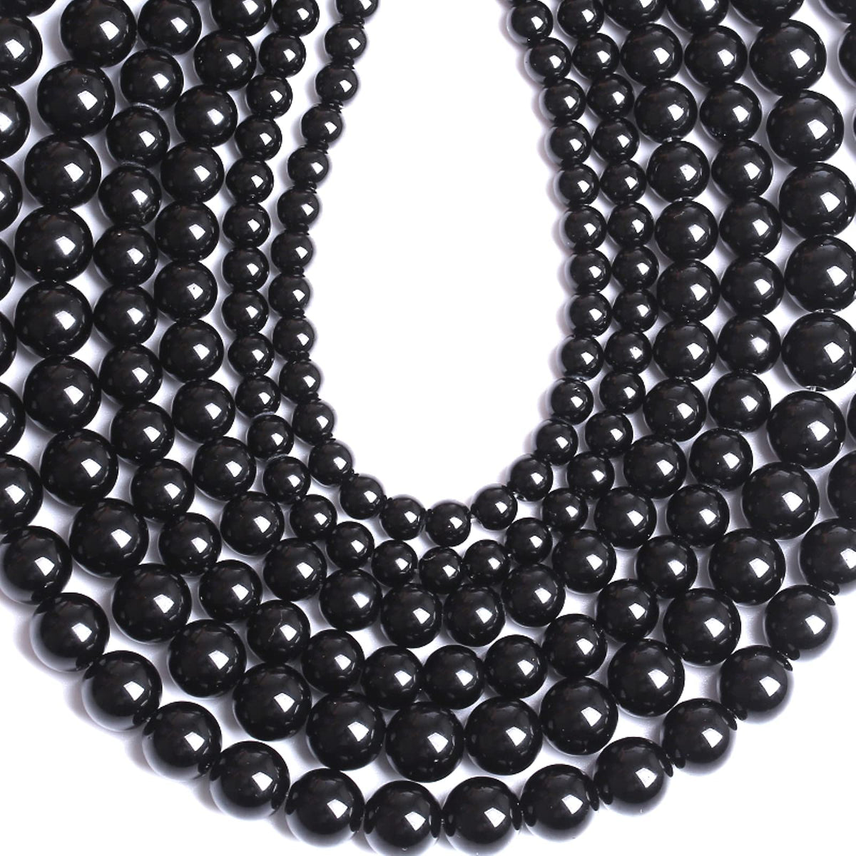 50PCS 8MM Natural Black Agate Stone Beads Round Loose Beads for welry Making DIY Bracelet Necklace Accessory 15 Inches