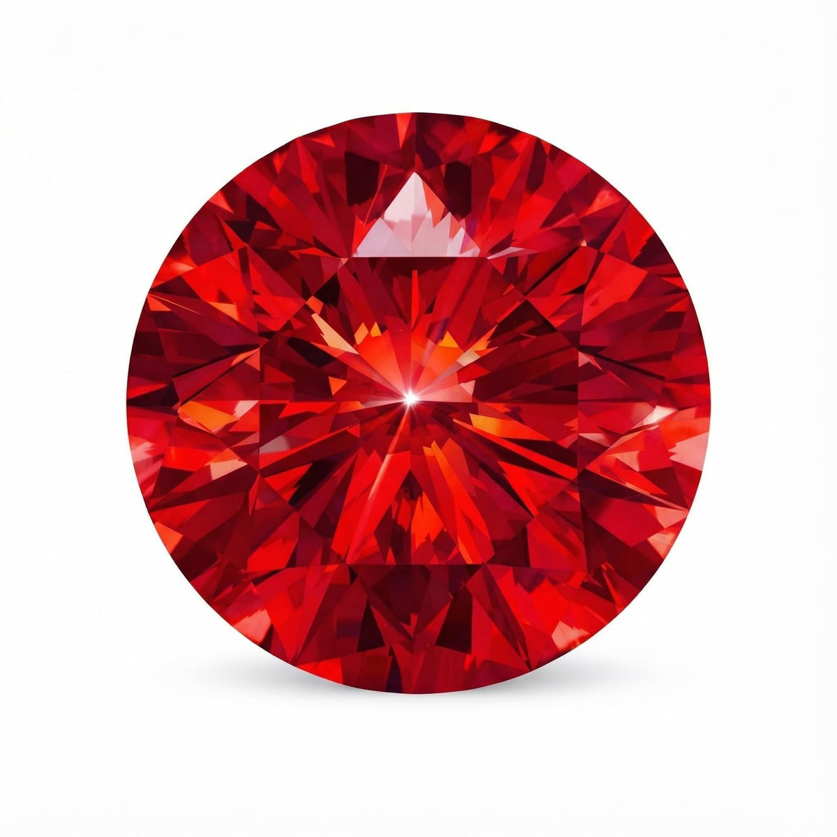 AGL Certified Lab Grown Ruby, Brilliant Cut Loose Stone, for Fine Jewelry Making, 1.0 Carat (6mm)