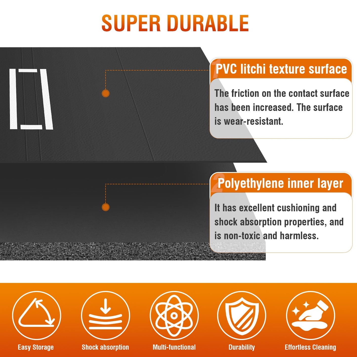 Generic Wrestling Mat with 3cm Thickness Grappling Mats 10ftx5feet for Yoga BJJ MMA Grappling Judo PE Training Boxing Martial Art