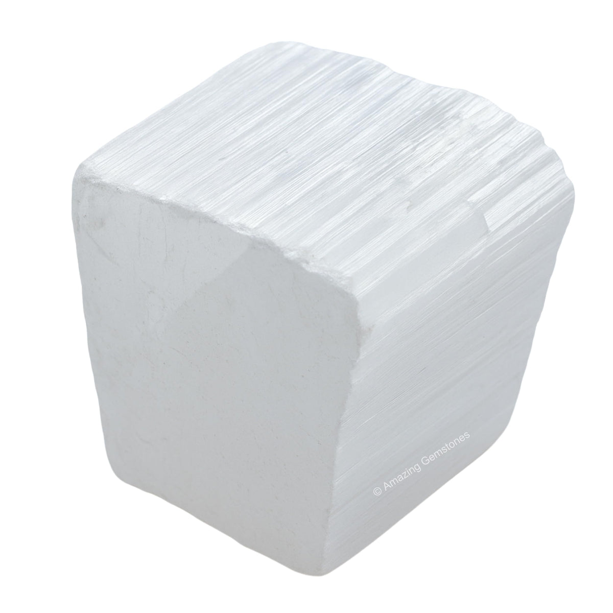 Amazing Gemstone 2 Pieces Selenite Raw Crystals and Healing Stones, Natural Rocks for Tumbling and DIY Raw Stones and Crystals