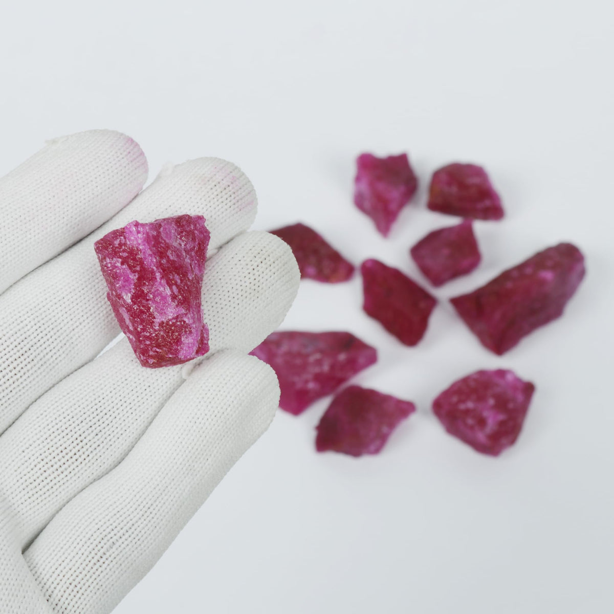 REAL-GEMS 73.5 Ct Natural Royal Red Ruby Raw Rough Loose Gemstone for Lapidary AXD-766