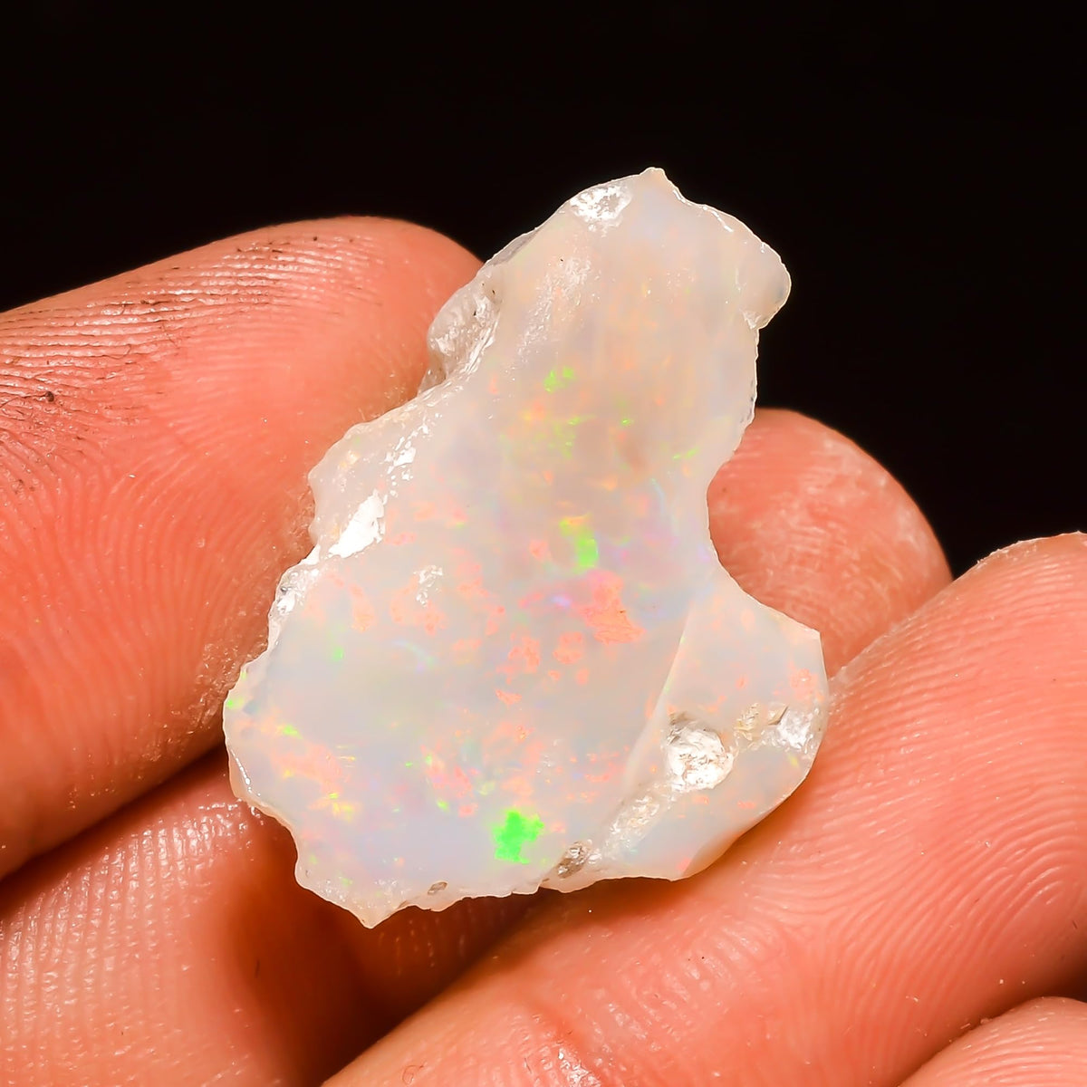 Yashee 15+ Carat, Natural Raw Ethiopian Opal Gemstone, Real Rough Crystals, Chakra Healing, Wholesale Lot, Wire Wrapping, Rock Stone, Birthstone, Crafts & DIY, AA+ Quality For Jewelry Making