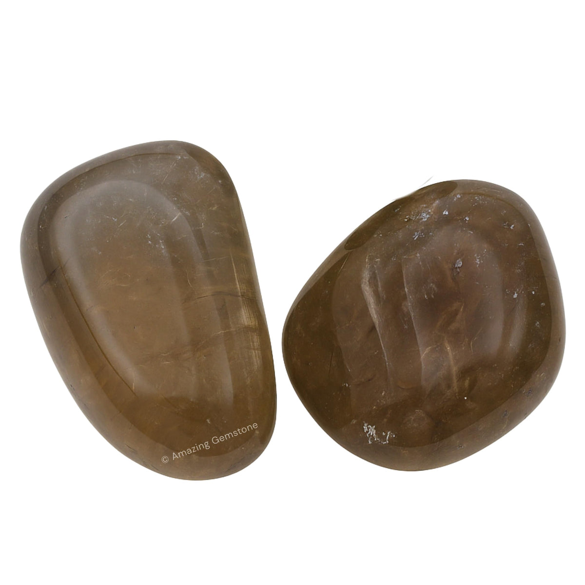 Smoky Quartz Crystals and Healing Stones Tumbled - 1 oz Smoky Quartz Stone, Natural Healing Stones for Energy Balance, Stress Relief - Premium Polished Gems Rocks for Meditation and Wellness