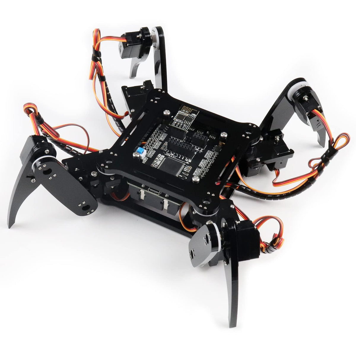 FREENOVE Quadruped Robot Kit (Compatible with Arduino IDE), Walking Crawling Twisting, App Remote Control, Servo STEM Project