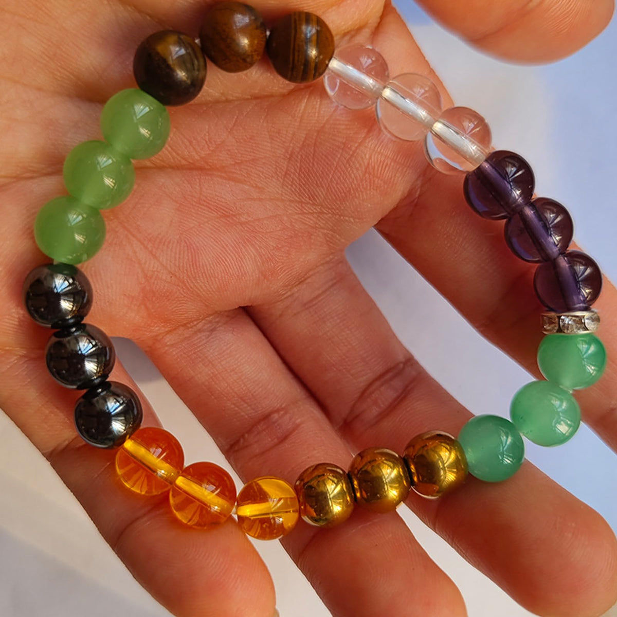 FYXOTI Natural Stone Wealth Money Bracelet Beaded Protection Bracelet for Women Adjustable Lucky Bracelet Feng Shui Black Obsidian Handmade Jewelry Gift