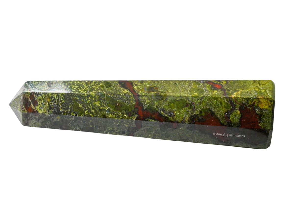Amazing Gemstone Dragon Bloodstone Crystal Towers - Natural Healing Crystal Point Obelisk for Reiki Healing and Crystal Grid (3" to 4" INCH)