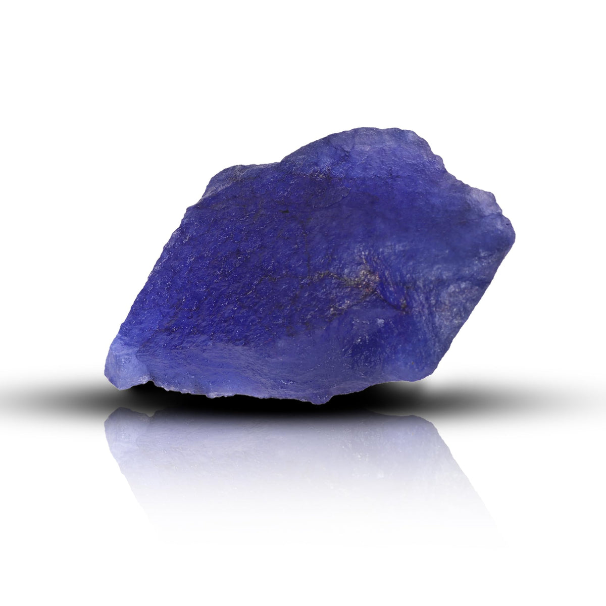 REAL-GEMS Blue Sapphire Rough Crystal 13.05 Carat Loose Gemstones for Jewelry Making Blue Crystal Decorations for Home