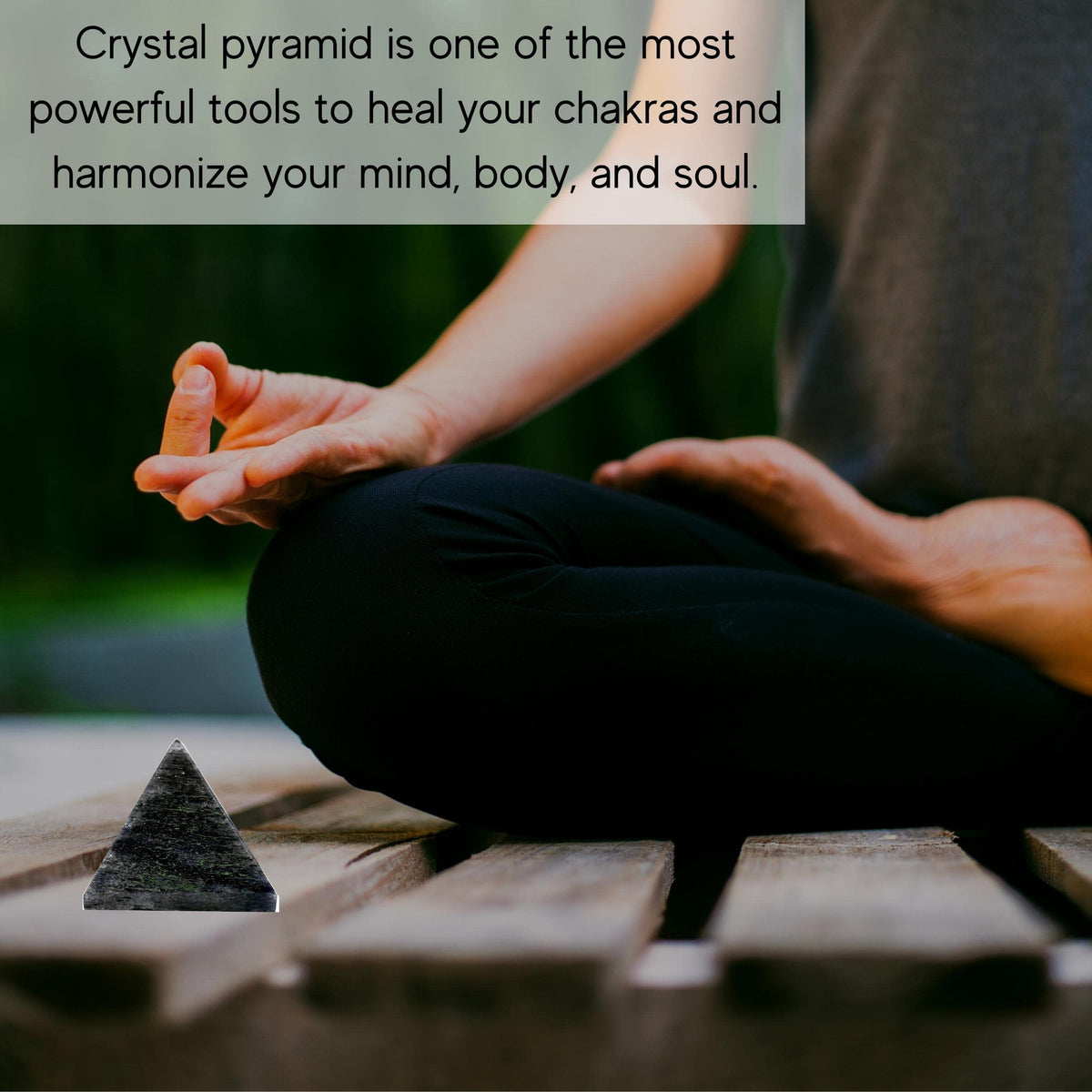 Amazing Gemstone Nuummite Pyramid Crystal Healing Stones - 1" Great Pyramid Figurine of Natural Stone Pyramid for Meditation, Reiki, Chakra Balancing and Crystal Pyramids Grid
