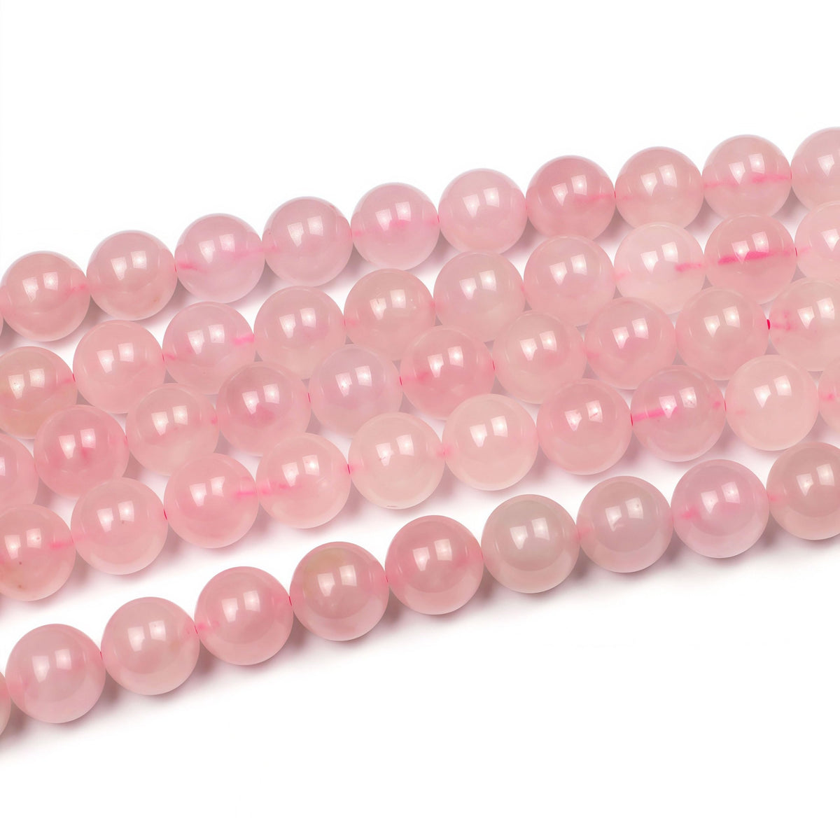 MJDCB 7A Pure Natural Rose Quartz Beads Round Loose Beads for Jewelry Making DIY Bracelet 15" (8mm)