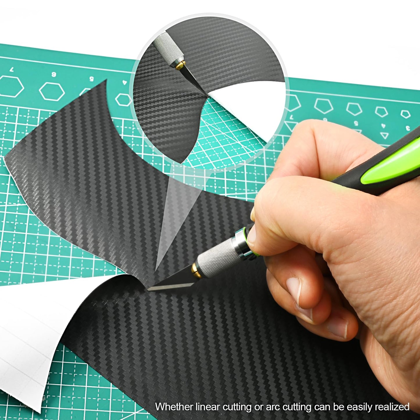 EHDIS Precision Hobby Knife Set Utility Craft Knife Kit with 10PCS Blades for Art, Working-Stencil, Scoring, Scrapbooking, Architecture Modeling, Crafting (Green)
