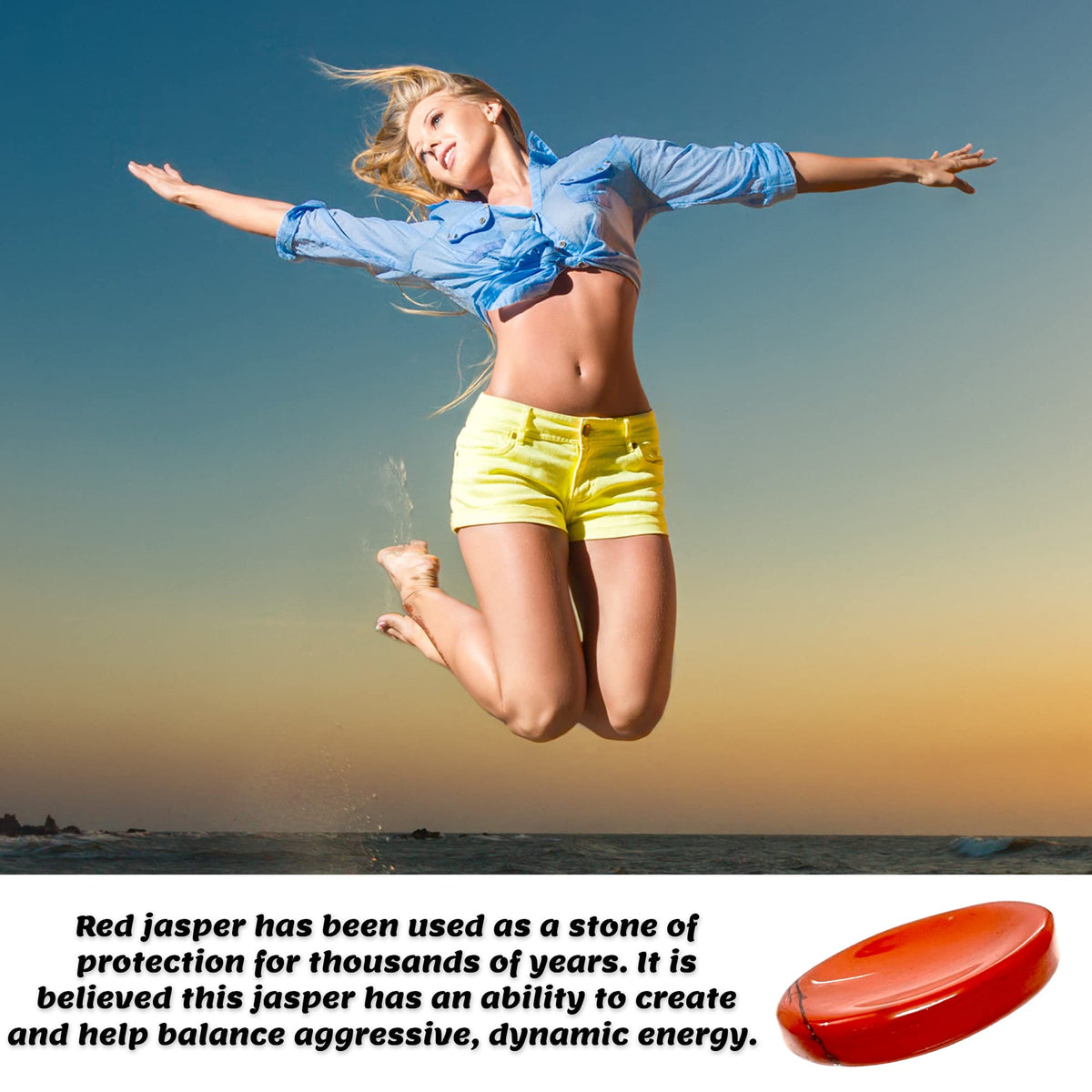 Anaya Agate Red Jasper Worry Stones Certified Crystal Thumb Worry Stone for Anguish, Relaxing and Soothing Balance Stones for Meditation, Stress Relief Crystals and Healing Stones for Men, Women