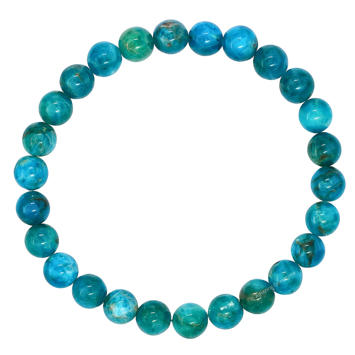 Amazing Gemstone Crystal Bracelet for Women Men's Gifts - Protection Healing Crystal Bracelet - 8mm Gemstone Beaded Stretchable Bracelet Pulseras Para Hombres Mujer Stocking Stuffers Mothers Day Gift (Apatite)