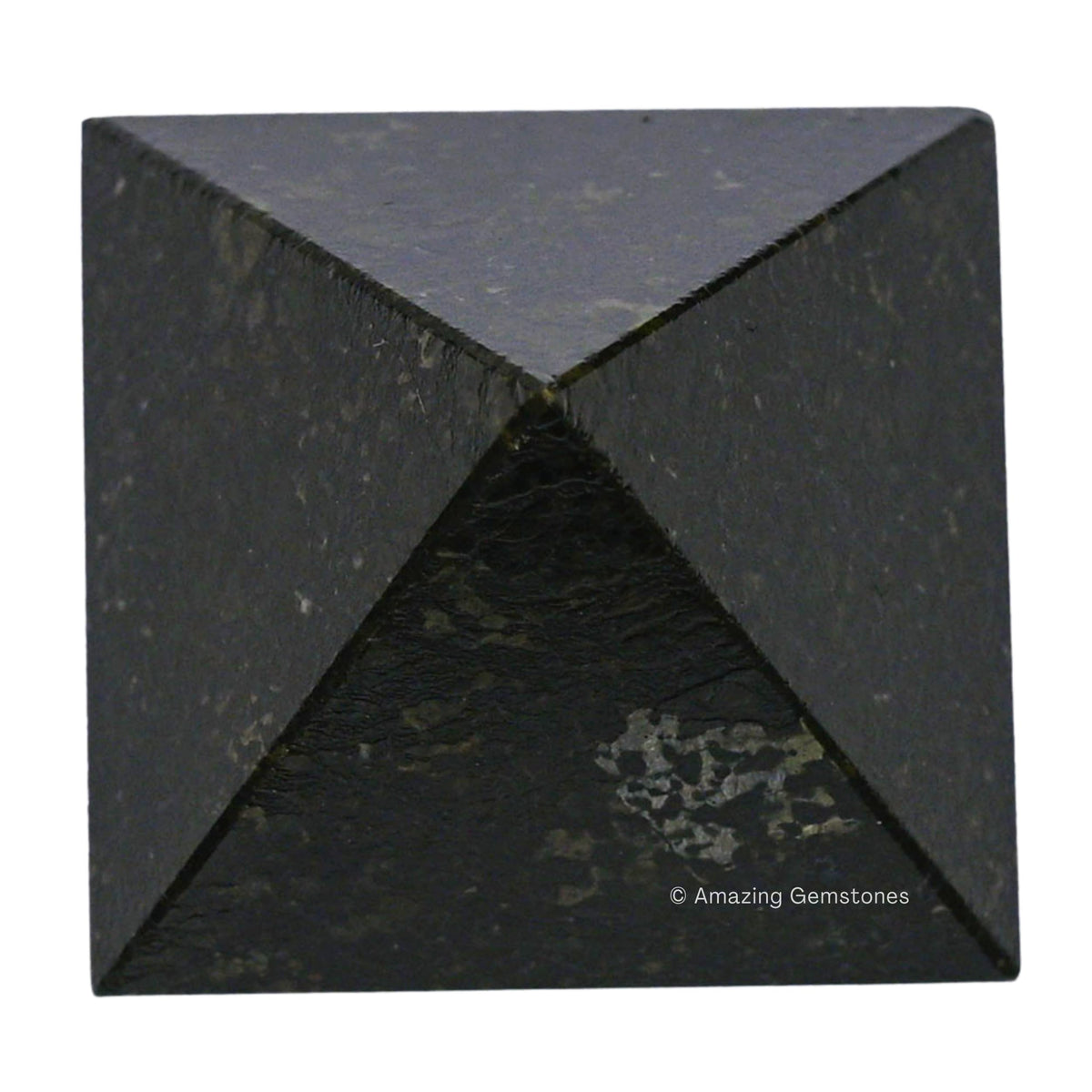 Amazing Gemstone Nuummite Pyramid Crystal Healing Stones - 1.5" Great Pyramid Figurine of Natural Stone Pyramid for Meditation, Reiki, Chakra Balancing and Crystal Pyramids Grid