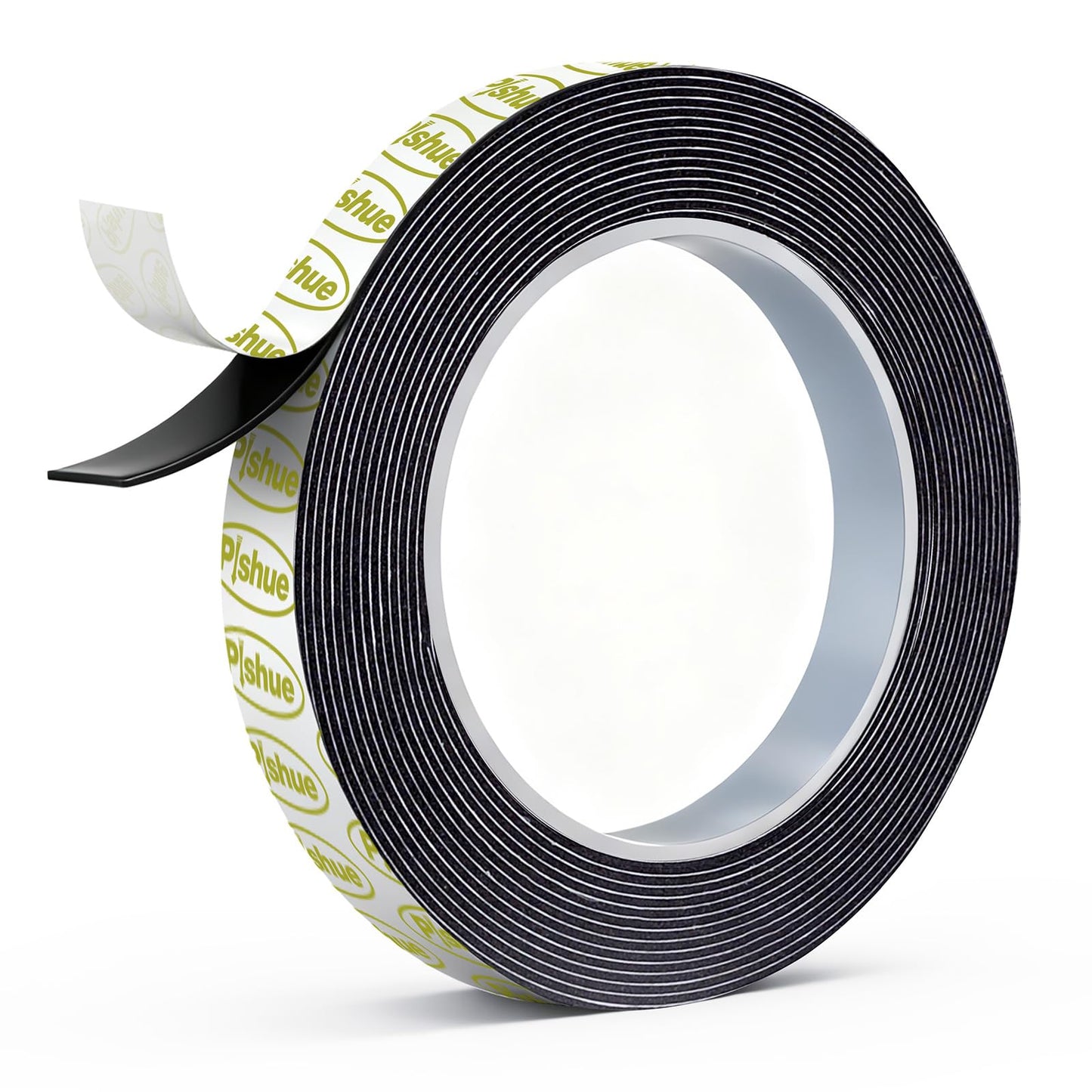 Double Sided Tape Heavy Duty, Damage Free Mounting Tape No Residue, Removable Foam Tape Strips, Picture Hanging Adhesive Strips Waterproof for Walls Home Office Decor Crafts Carpet Poster,0.39"×16.5Ft