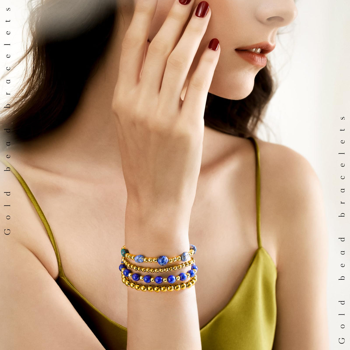 MORIANCE Amethyst Bracelet for Women Amethyst Crystal Bracelet Amethyst Jewelry Gold Bracelets for Women Stack Gold Bead Bracelets Purple Beaded Crystal Gemstone Bracelet for Women