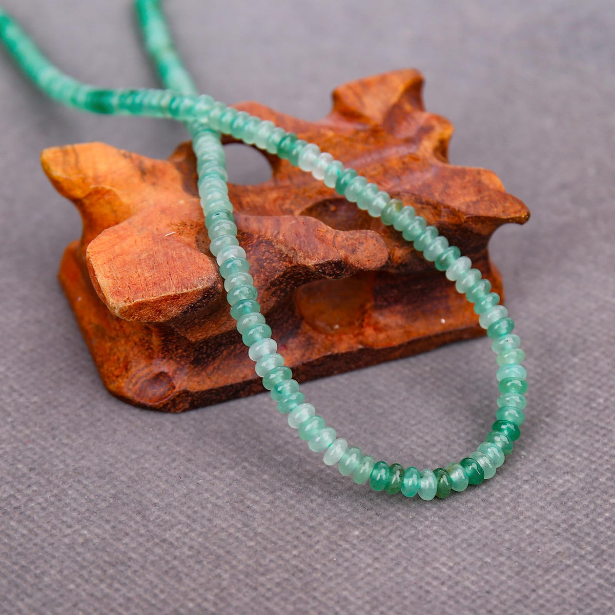 BONNY BOXX 1 Strand (150PCs) Natural 2 * 4mm Green Aventurine Rondelle Beads, Natural Abacus Disk Stone Beads Loose Spacer Gemstone for DIY Bracelet Necklace Jewelry Making