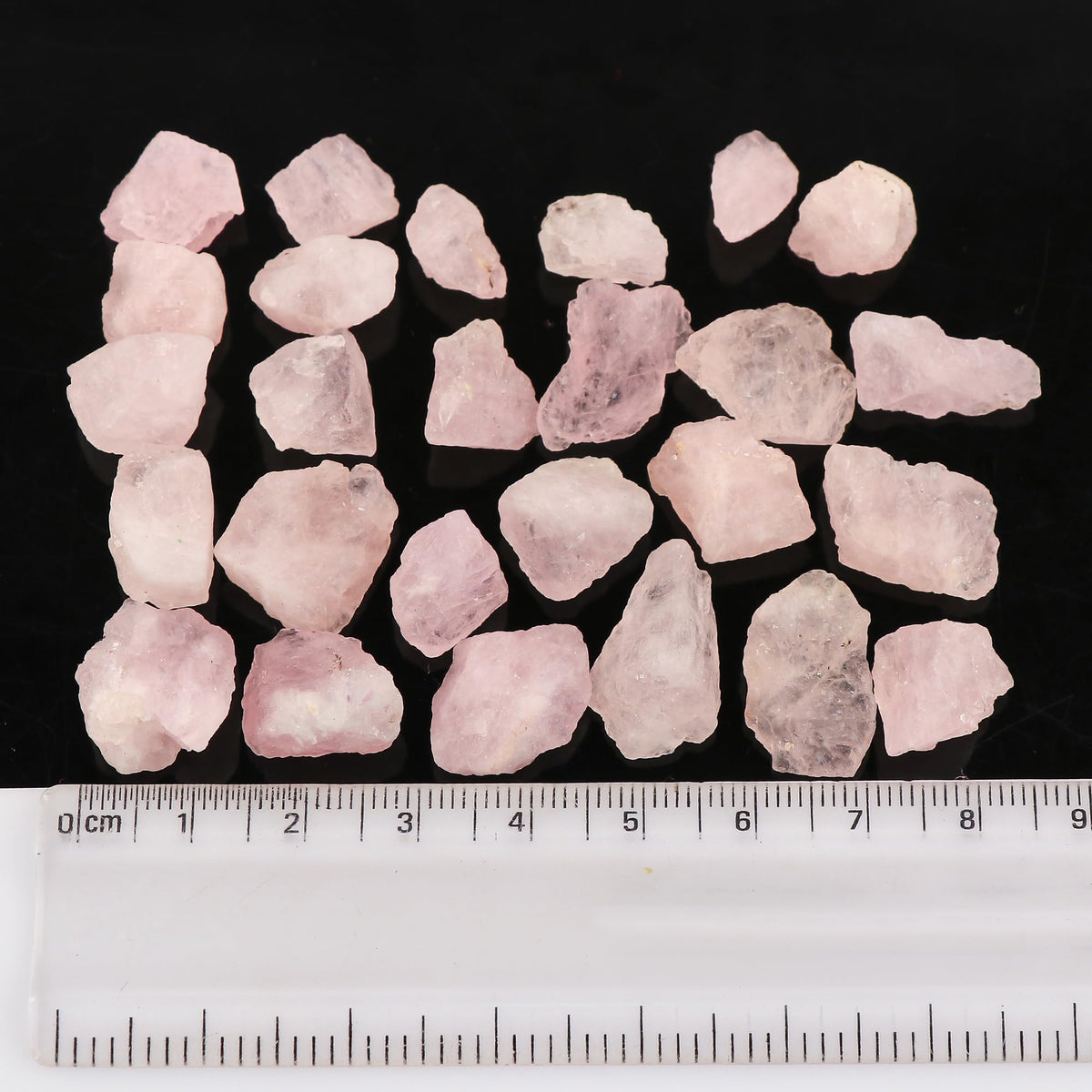 GEMKORA Wholesale 100 carats Raw Pink Morganite Rough Gemstone, Natural Crystals, Healing Stones, Bulk Lot, Jewelry Making Supply, 15 to 20mm [10 to 12pcs]