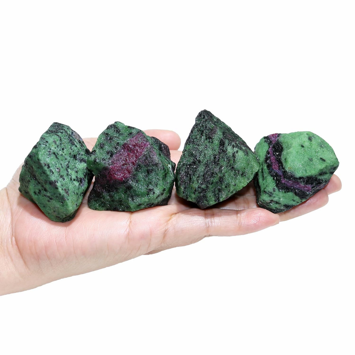 Nvzi Raw Ruby Zoisite Crystals Bulk, Real Gemstones and Crystals, Rocks and Minerals, Healing Crystals, Quartz Crystals and Healing Stones, Cuarzos Originales De Energia Y Piedras(1LB)