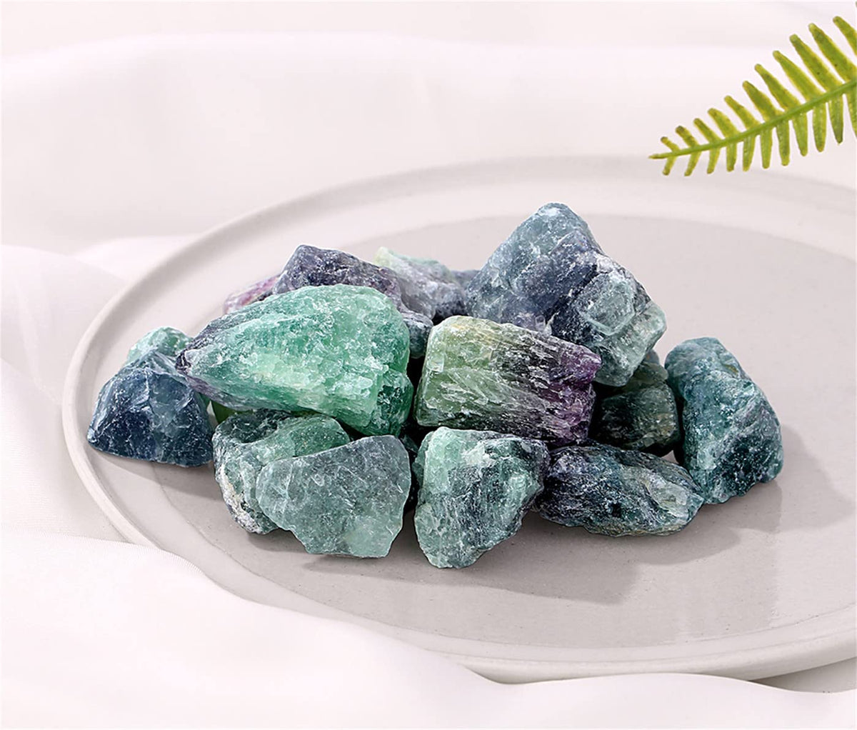 YATOJUZI Fluorite 1lb Bulk Natural Healing Crystals Raw Rough Rocks Stones Sets for Cabbing Tumbling Cutting Lapidary Polishing Reiki Crytsal Healing Wire Wrapping Decoration Gemstone