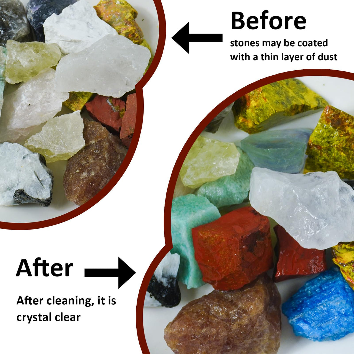 Raw Crystals, Large 1.2-2.0" Healing Crystal Natural Rough Stones for Intuition,Chakra,Meditation,Decoration,Polishing,Energy Work (Red Jasper, 3.5oz-1.2-2.0"raw Crystals)
