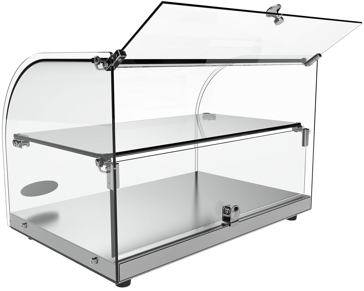 KoolMore - DC-2C 22" Commercial Countertop Bakery Display Case with Front Curved Glass and Rear Door - 1.5 cu. ft.