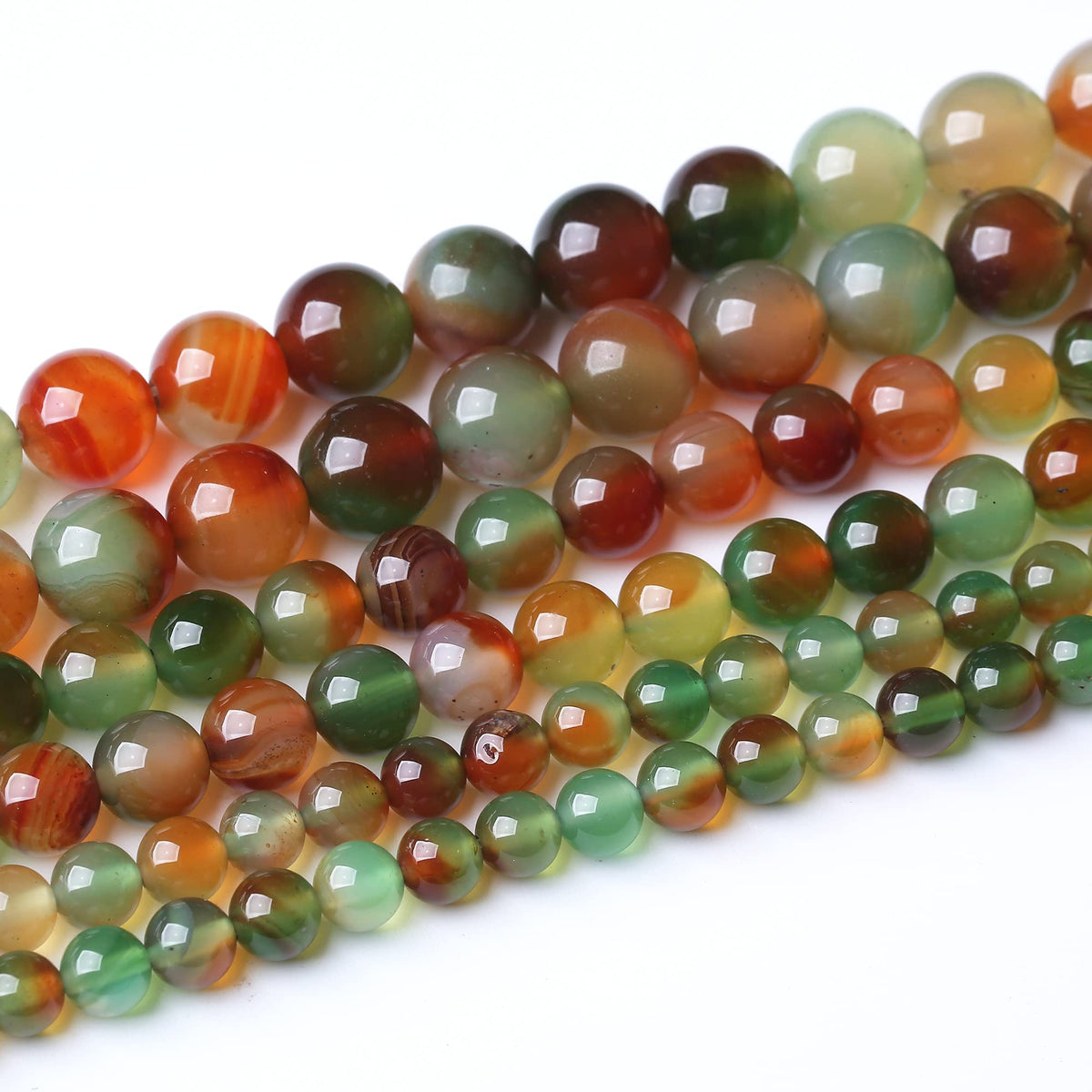8MM Peacock Agate Round Loose Beads Natural Gem Beads Crystal Energy Stone Beads for Jewelry Making DIY Bracelet Necklace
