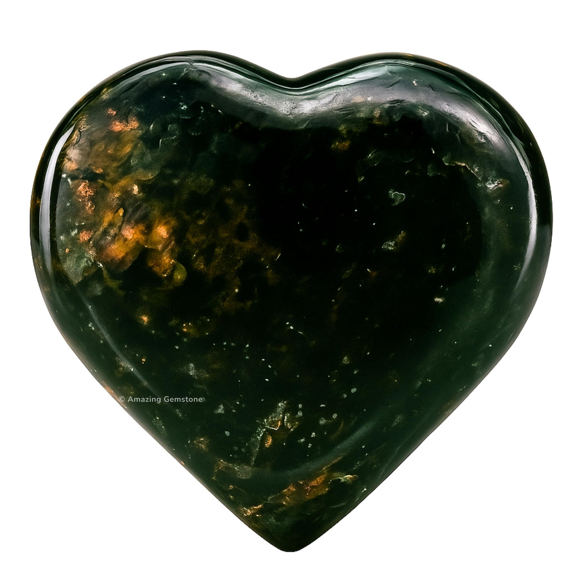 Amazing Gemstone Nuummite Stone Heart - Pack of 2 Crystal Heart Stones Rocks - Corazones De Piedra Crystals and Healing Stones Heart Shaped Crystal - Stocking Stuffers Gifts