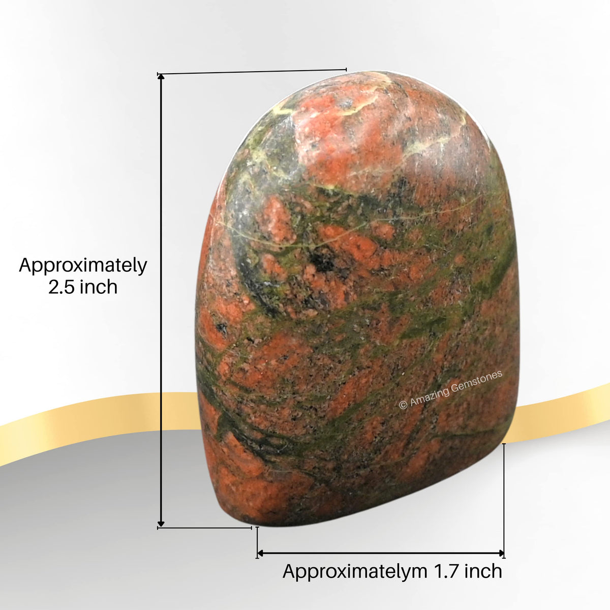 Amazing Gemstone Large Unakite Crystal Standing Palm Stone -Unakite Palm Stones and Crystals, A++ Grade Gemstones and Crystals - Healing Crystals and Healing Stones Office Home Decor Gifts