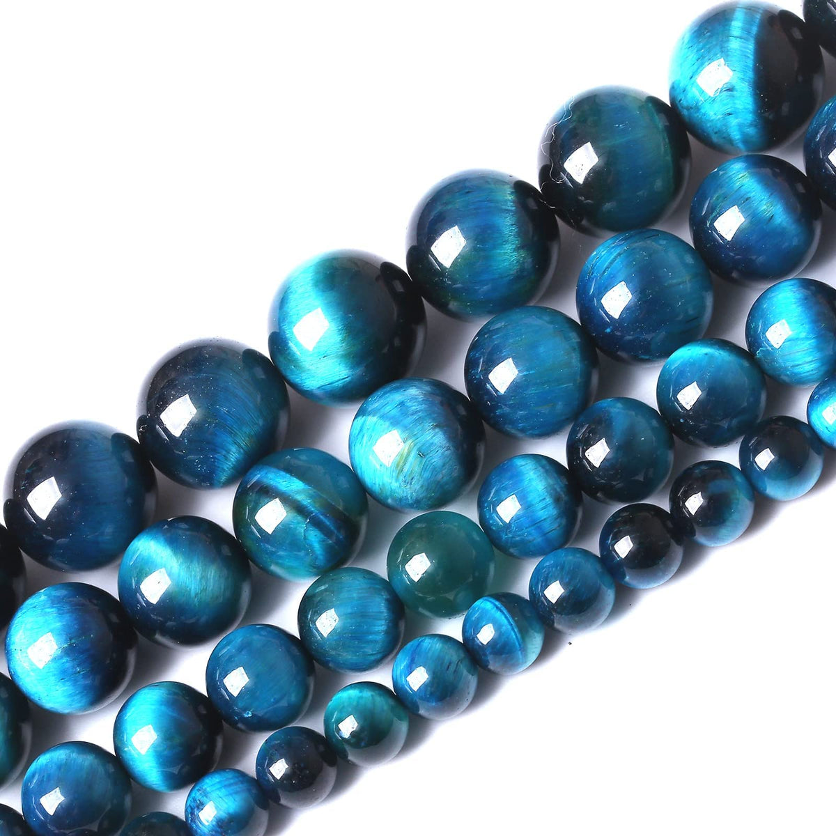 90PCS 4MM AAA Blue Tiger Eye Stone Beads Natural Gemstone Bead Crystal Healing Energy Jewelry Making DIY 15 inches